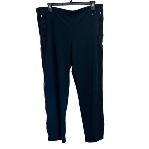 Nike Men's Track Windbreaker Running Fit Pants Retro Vintage Gray Label 32" Ins - Picture 1 of 9